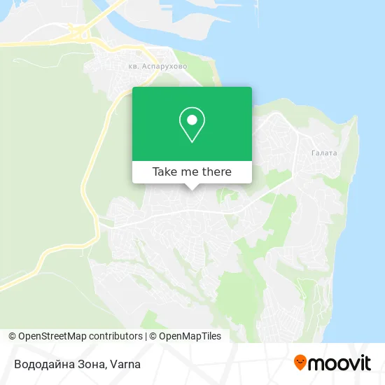 Карта Вододайна Зона