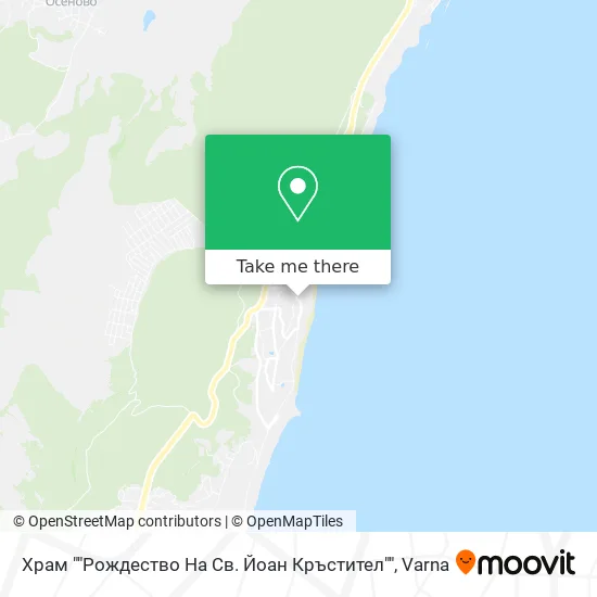Карта Храм ""Рождество На Св. Йоан Кръстител""