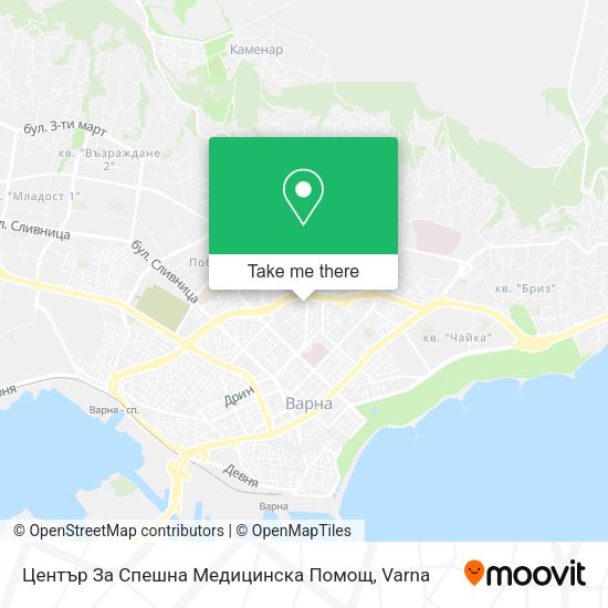 Карта Център За Спешна Медицинска Помощ