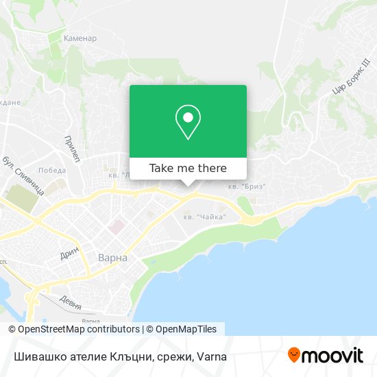 Шивашко ателие Клъцни, срежи map