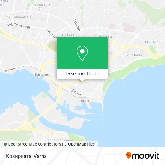 Козирката map