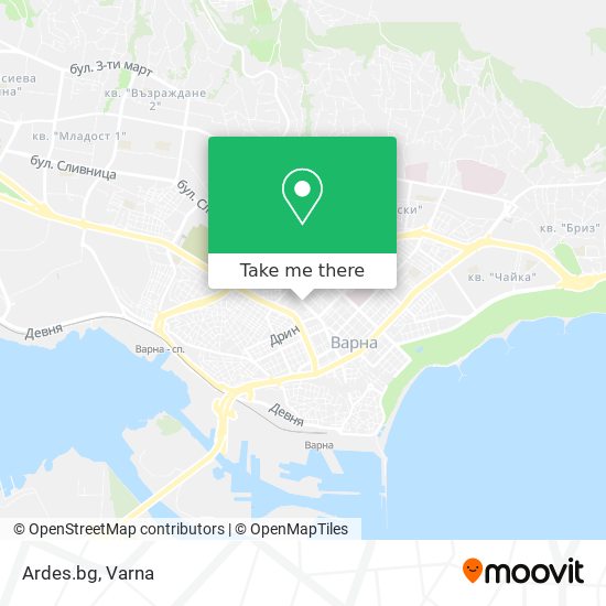 Ardes.bg map