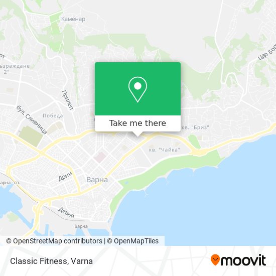 Classic Fitness map