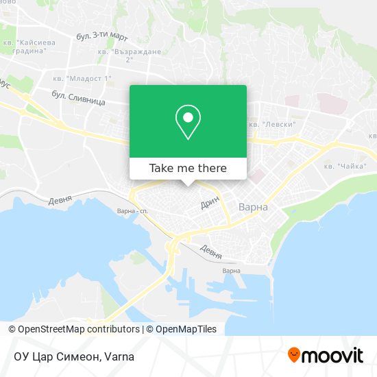 ОУ Цар Симеон map