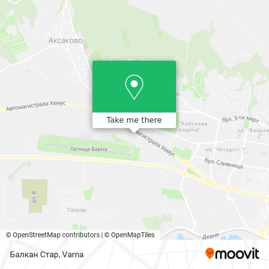 Балкан Стар map