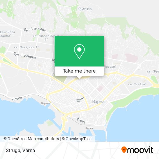 Struga map
