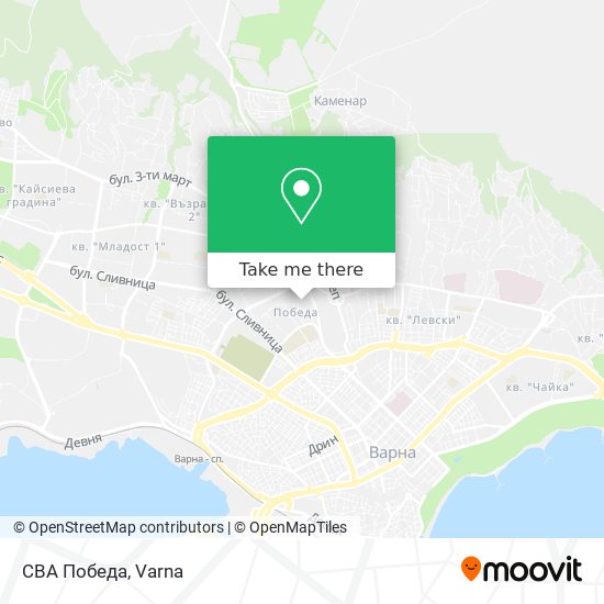 CBA Победа map