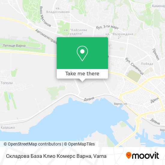 Складова База Клио Комерс Варна map