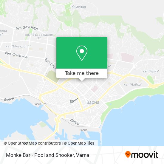 Monke Bar - Pool and Snooker map