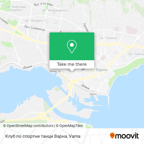 Клуб по спортни танци  Варна map