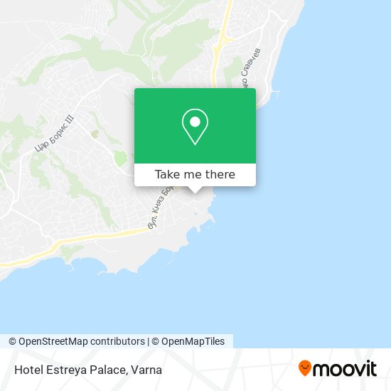 Hotel Estreya Palace map