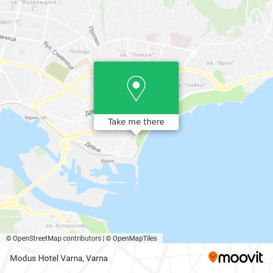 Карта Modus Hotel Varna