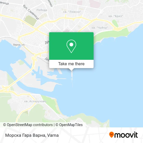 Карта Морска Гара Варна
