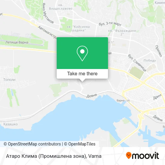 Карта Атаро Клима (Промишлена зона)