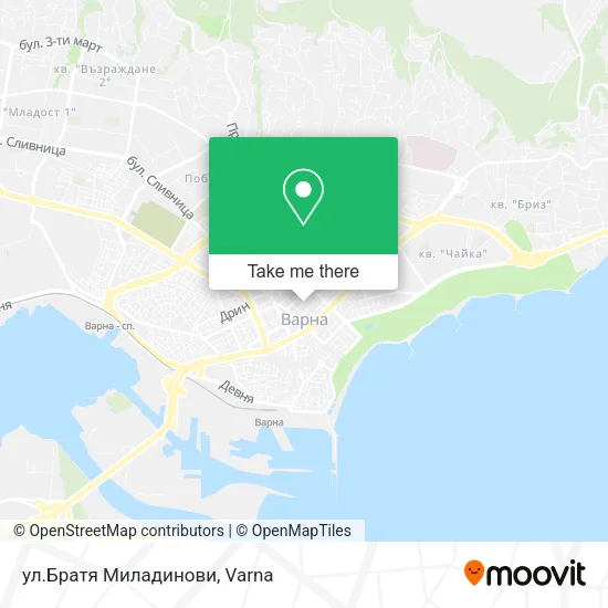 Карта ул.Братя Миладинови