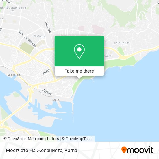Мостчето  На Желанията map