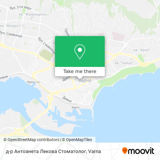 д-р Антоанета Лекова Стоматолог map