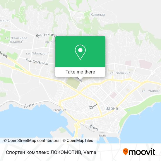 Карта Спортен комплекс ЛОКОМОТИВ