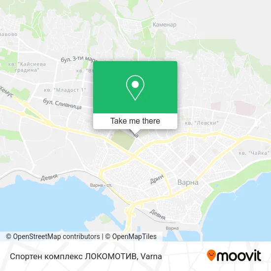 Карта Спортен комплекс ЛОКОМОТИВ