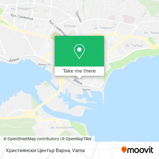 Християнски Център Варна map