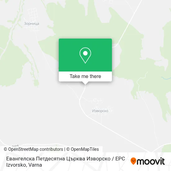 Карта Евангелска Петдесятна Църква Изворско / EPC Izvorsko