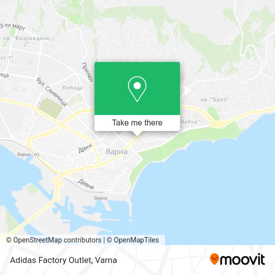 Карта Adidas Factory Outlet