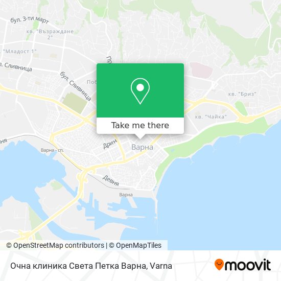Очна клиника  Света Петка  Варна map