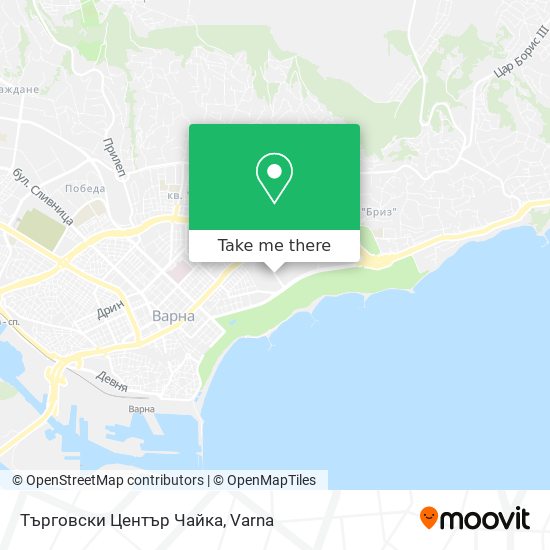 Търговски Център Чайка map