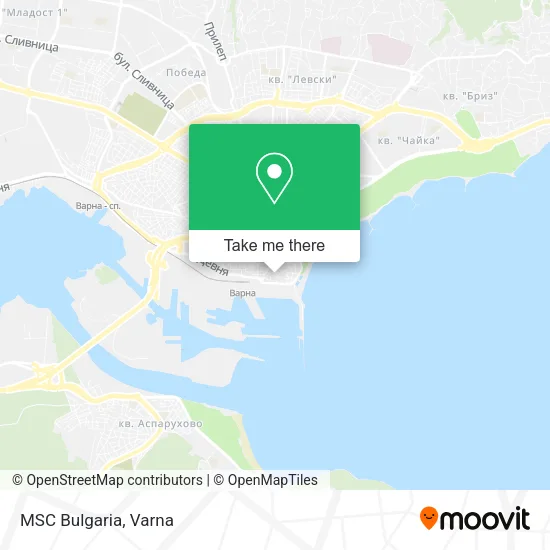 Карта MSC Bulgaria