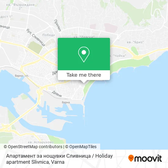 Апартамент за нощувки Сливница / Holiday apartment Slivnica map