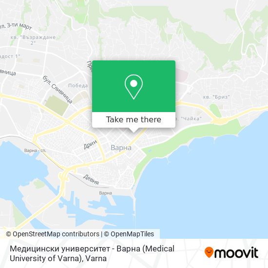 Медицински университет - Варна (Medical University of Varna) map