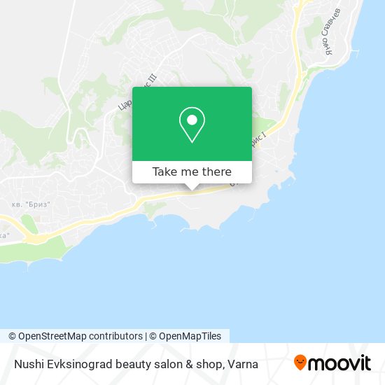 Nushi Evksinograd beauty salon & shop map
