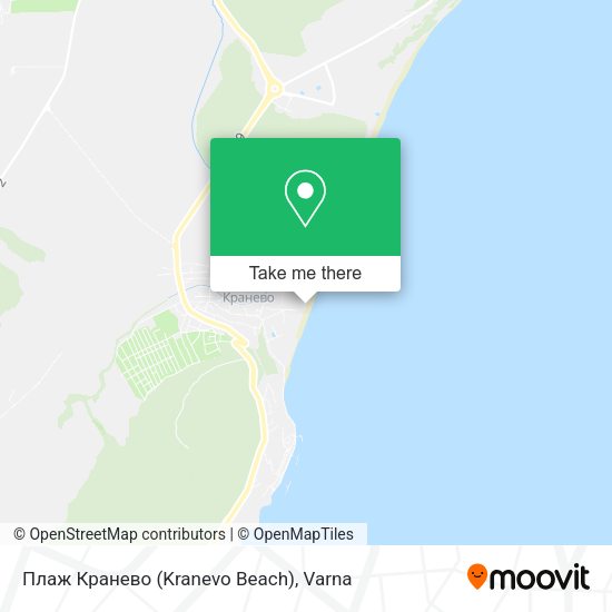 Плаж Кранево (Kranevo Beach) map
