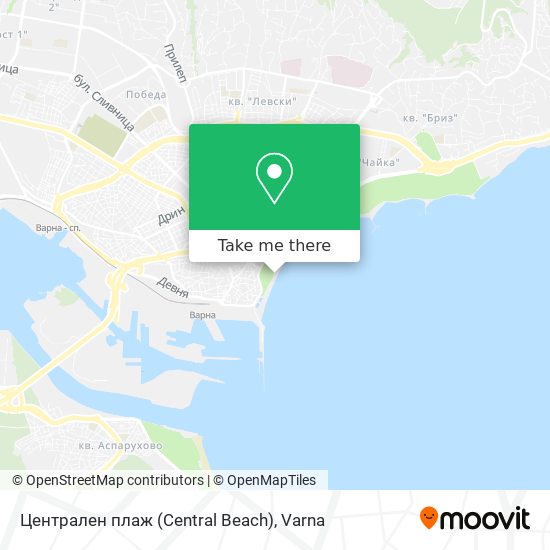 Централен плаж (Central Beach) map