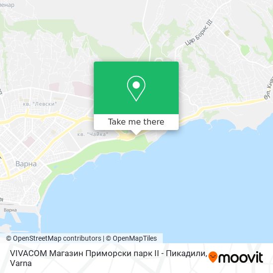 VIVACOM Магазин  Приморски парк II  - Пикадили map
