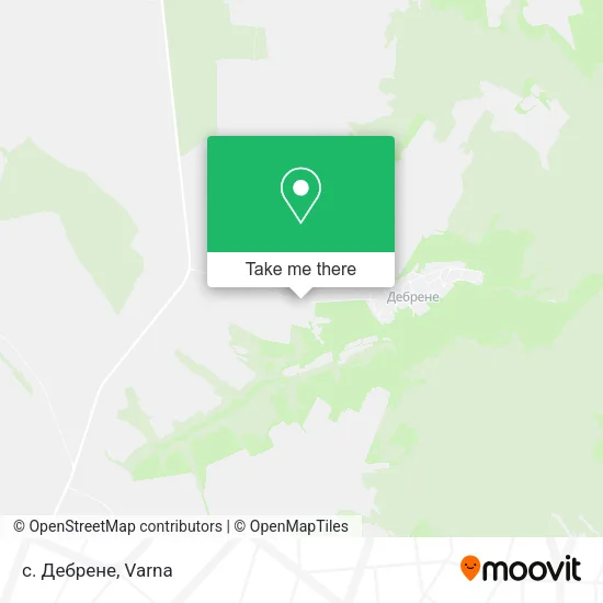 Карта с. Дебрене