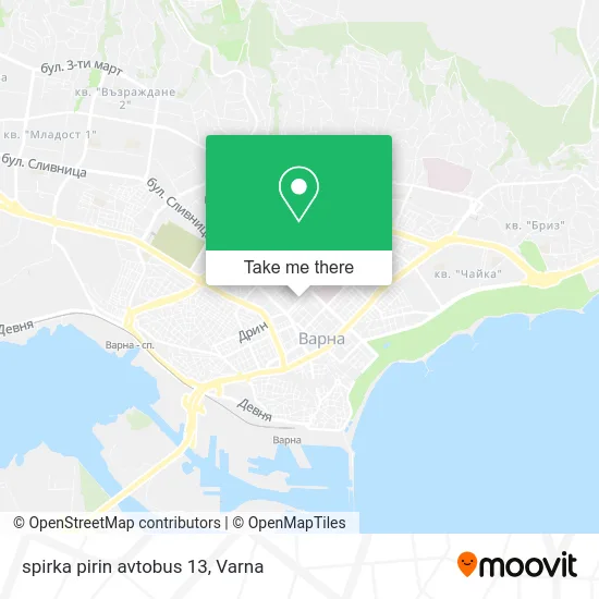 Карта spirka pirin avtobus 13