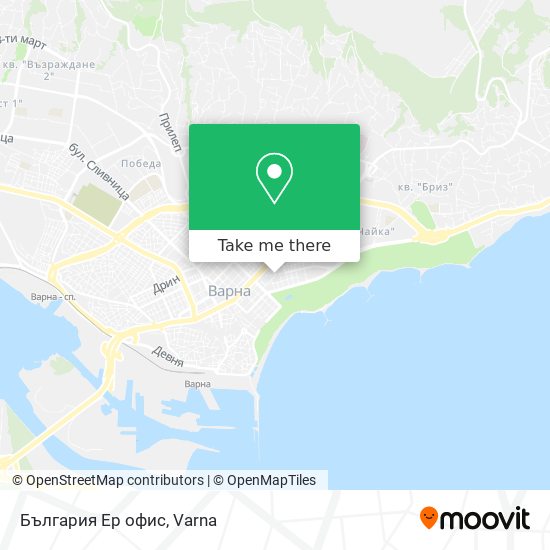 България Ер офис map