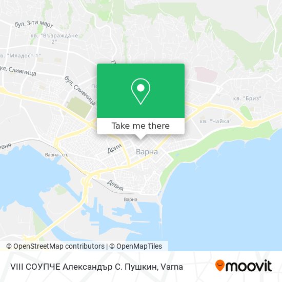 VIII СОУПЧЕ  Александър С. Пушкин map