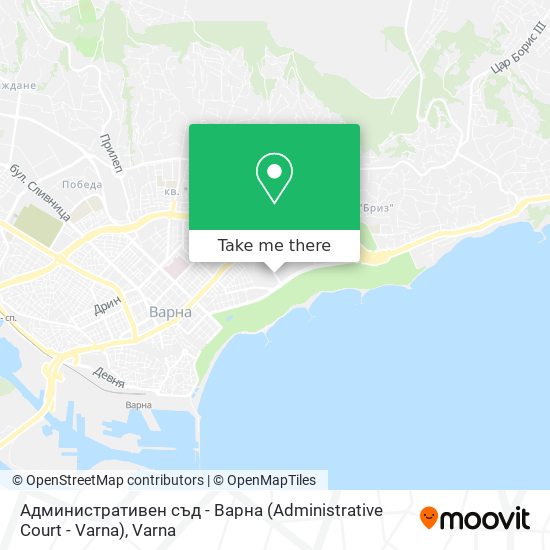 Административен съд - Варна (Administrative Court - Varna) map