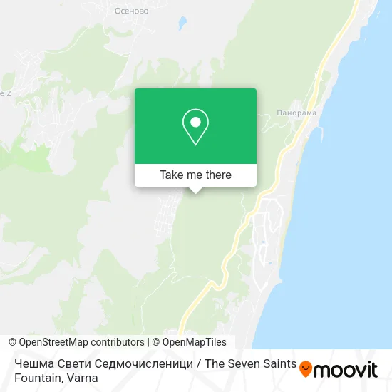 Карта Чешма Свети Седмочисленици / The Seven Saints Fountain