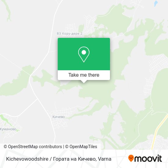 Карта Kichevowoodshire / Гората на Кичево