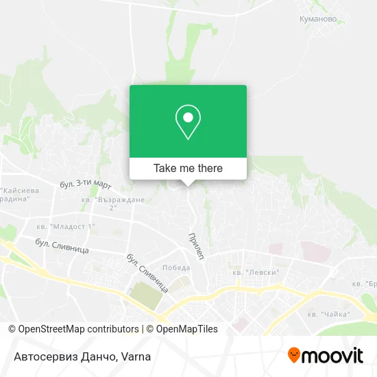 Карта Автосервиз Данчо
