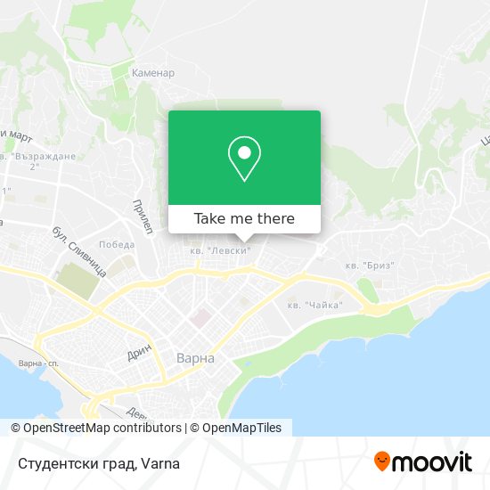 Студентски град map