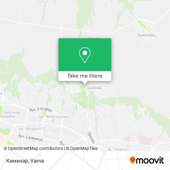 Каменар map