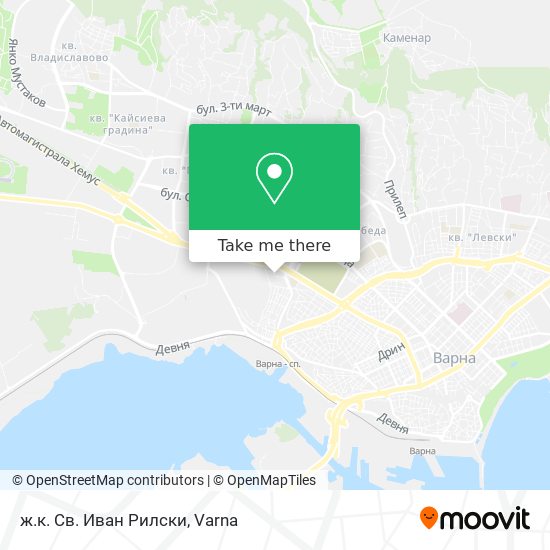 ж.к. Св. Иван Рилски map