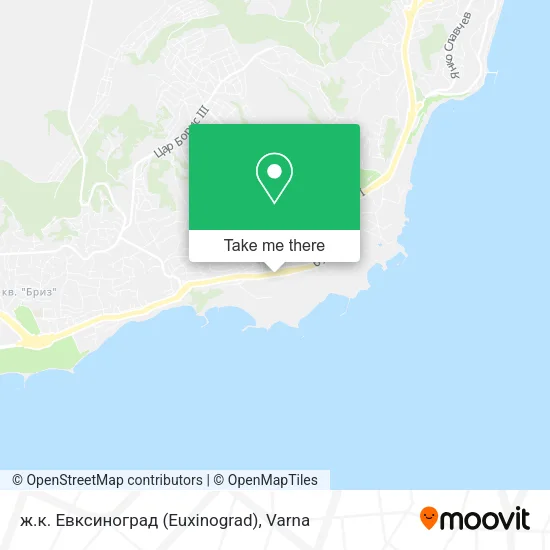 Карта ж.к. Евксиноград (Euxinograd)