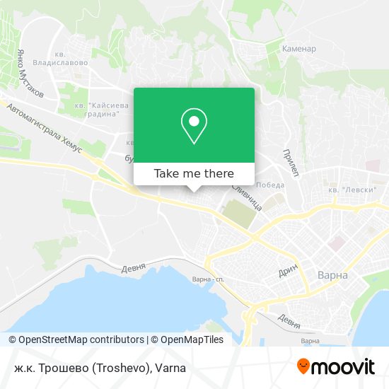 ж.к. Трошево (Troshevo) map