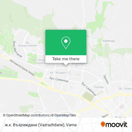 ж.к. Възраждане (Vazrazhdane) map