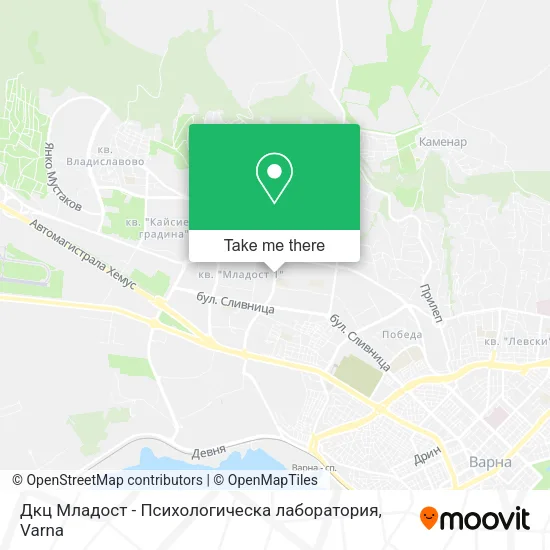 Карта Дкц Младост - Психологическа лаборатория